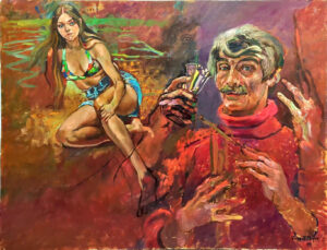 Painting of a Woman and Earnest Taylor