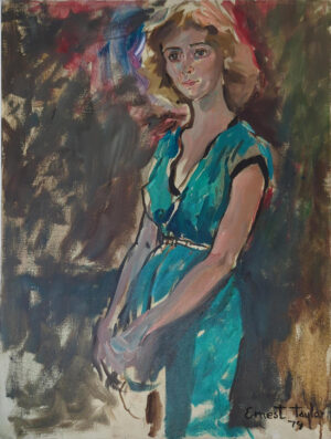 Woman in a Blue Dress