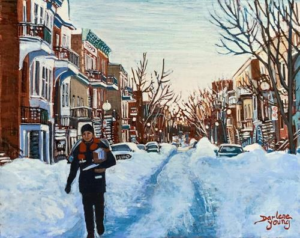 Snowy Morning Le Plateau Mont Royal