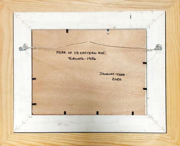 Rear of 118 Eastern Ave, Toronto – 1936