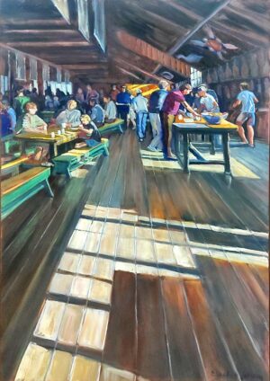 Breakfast in Dining Hall, Camp Ahmek