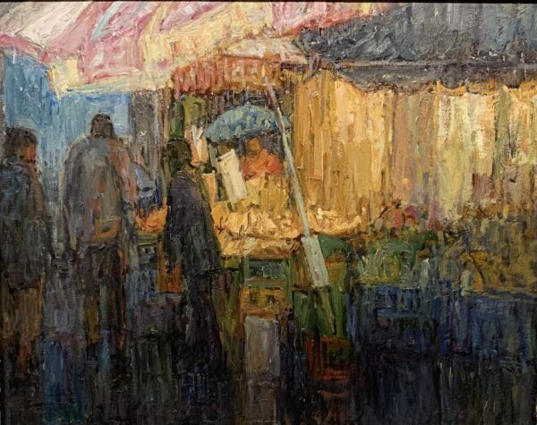 Market in Rain, Late Evening, Broadview and Gerard