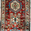 Origin "Gharajeh" Hand Knotted Sheep Wool Persian Rug with Geometric Pattern 6'10" X 2'2"