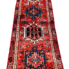 Origin "Gharajeh" Hand Knotted Sheep Wool Persian Rug with Geometric Pattern 5'1" X 1'6"