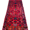 Origin "Hamedan" Hand Knotted Sheep Wool Persian Rug Natural Dyes with Geometric and Floral Patterns 10'10" X 3'5"