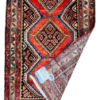 Origin "Hamedan" Hand Knotted Sheep Wool Persian Rug with Geometric and Tribal Motif Patterns 9'4" X 2'7"