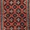 Origin "Baluch" Hand Knotted Persian Rug with Repetitive Geometric Pattern 6'2" X 2'3"
