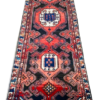 Origin "Zanjan" Hand Knotted Sheep Wool Persian Rug Natural Dyes with Geometric Patterns 9'8" X 2'11"