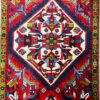 Origin "Gharajeh" Hand Knotted Persian Rug with Geometric Shapes 13'2" X 2'6"