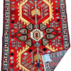 Origin "Bakhtiyar" Hand Knotted Sheep Wool Persian Rug Vegetable Dyes Geometric Pattern 9'10" X 3'5"
