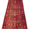 Origin "Azarbayjan" Hand Knotted Sheep Wool Persian Rug with Geometric and Floral Patterns 10'7" X 3'8"
