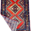 Origin "Hamedan" Hand Knotted Sheep Wool Persian Rug with Geometric Pattern 9'4" X 3'1"