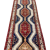 Origin "Ardebil" Hand Knotted Sheep Wool Persian Rug Natural Dyes Geometric Pattern 13'8" X 3'5"