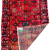 Origin "Hamedan" Hand Knotted Sheep Wool Persian Rug Natural Dyes with Geometric and Floral Patterns 10'10" X 3'5"