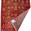 Origin "Azarbayjan" Hand Knotted Sheep Wool Persian Rug with Geometric and Floral Patterns 10'7" X 3'8"