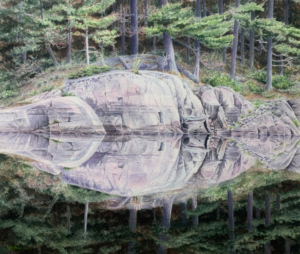 Rock Face Reflection