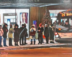 Waiting for the 24, Montreal Night Scene