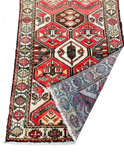 Origin "Bahktiar" Hand Knotted Persian Rug Natural Dyes with Geometric Patterns 6’2″ X 4’