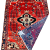 Origin "Arak" Persian Tribal Rug Hand Knotted Vegetable Dyes with Central Medallion and Geometric Floral Patterns 6'4" X 4'9"