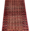 Origin "Baluch" Persian Rug Hand Knotted Natural Dyes with Repeating Geometric Patterns 6'6" X 3'4"