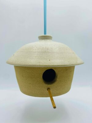 1973 Handmade Studio Pottery Birdhouse Signed "Battia" Canada