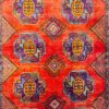 Origin "Baluch" Persian Rug Hand Knotted Natural Dyes with Geometric Patterns 9'8" X 4'9"