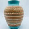 Native American Navajo pottery Vase Signed "Ron J"