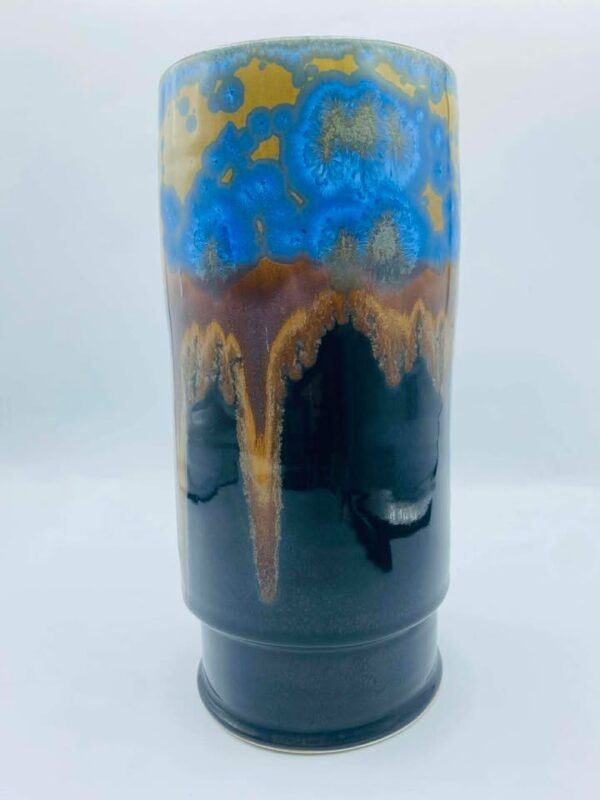 Signed "M Billings" Wheel‑Thrown Ceramic Vase