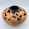 Vintage Meyer Malabar Pottery Leaf Imprint Vase