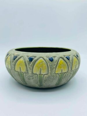 Early Roseville Art Pottery Bowl Arts & Crafts / Art Nouveau Relief Design