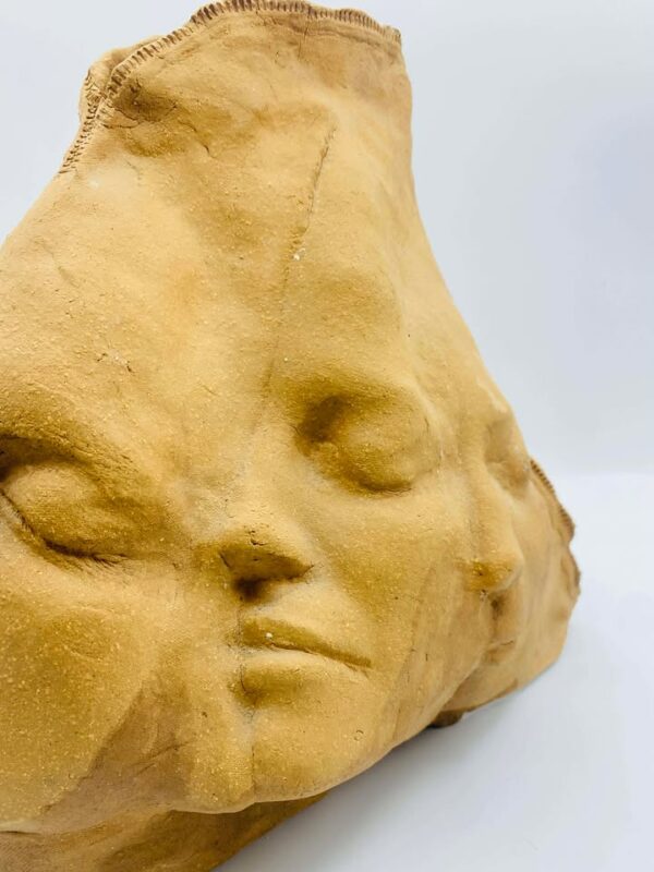 Abstract/Multi-faced Terra Cotta Sculpture