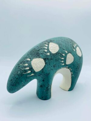 2008 Signed Joseph Lewis Acoma Pueblo N.M Native American Pottery Spirit Bear