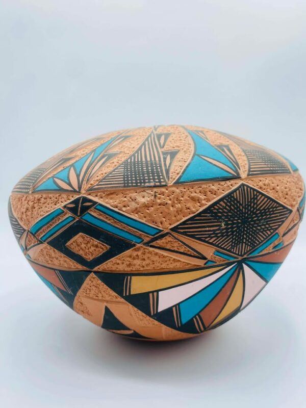 Signed 1991 Sky City N.M Acoma Pueblo Native American Pottery Vase