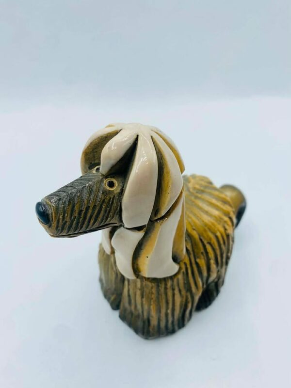Signed "a.R" Handmade Afghan Hound Dog Figurine