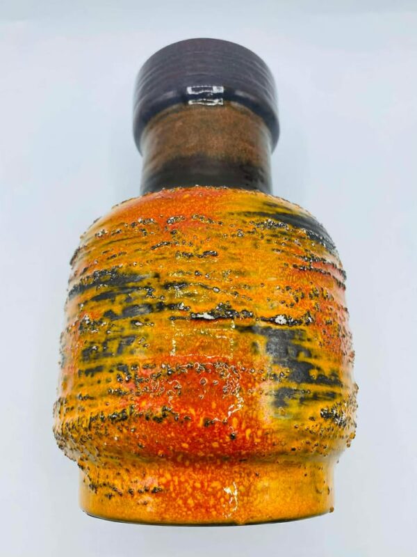 1960s-1970s West Germany Fat Lava Pottery Vase By Carstens Tonnieshof