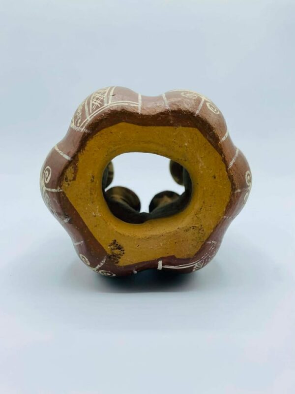 Peruvian Folk Art "Gossiping Women" Terra Cotta Clay Whistle