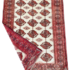 Origin "Turkmen" Persian Tribal Rug Hand Knotted Natural Dyes with Repeating Geometric Patterns 5'4" X 3'10"