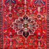 Origin "Zanjan" Persian Tribal Rug Hand Knotted Natural Dyes with Floral Medallion and Geometric Patterns 7'3" X 3'11"