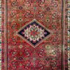Origin "Hamedan" Hosein Abad Persian Tribal Rug Hand Knotted Natural Dyes with Geometric Floral Patterns 7'3" X 4'8"