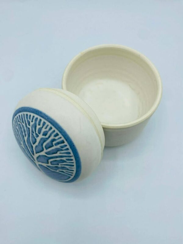 Signed "Chris & Malcolm" Stanley Studios Stoneware Wheel-Thrown Lidded Jar