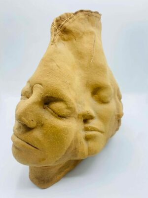 Abstract/Multi-faced Terra Cotta Sculpture