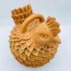 Handcrafted Terracotta Folk Art Style Studio Pottery Chicken Jar