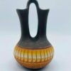 2000 Signed C. Billy (Diné) Navajo Hand‑Carved Wedding Vase