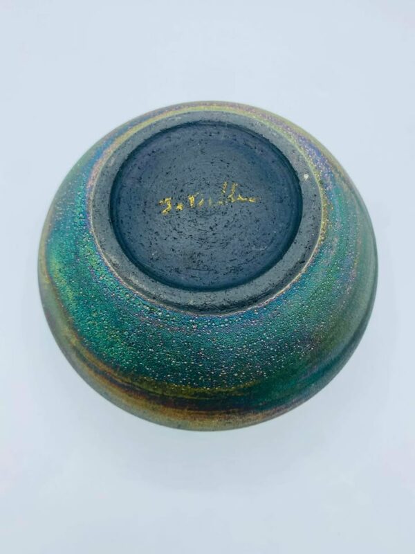 Signed "Jeremy Diller" Authentic Ruku Art Pottery Vase