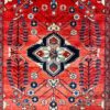 Origin "Arak" Persian Tribal Rug Hand Knotted Vegetable Dyes with Central Medallion and Geometric Floral Patterns 6'4" X 4'9"