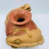Vintage Mexican Terracotta Lizards Pottery Vase