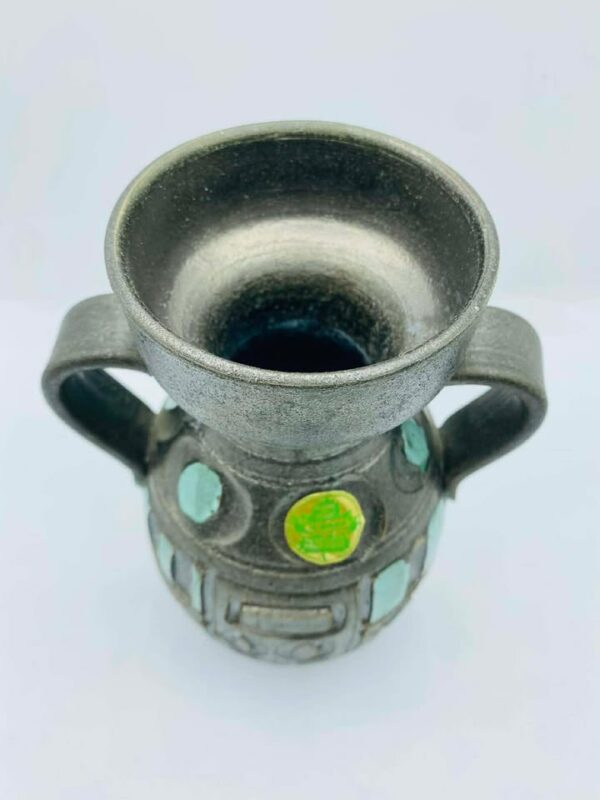 1960s "Sheres TO BEAUTIFY YOUR HOME" Made in Italy Pottery Vase