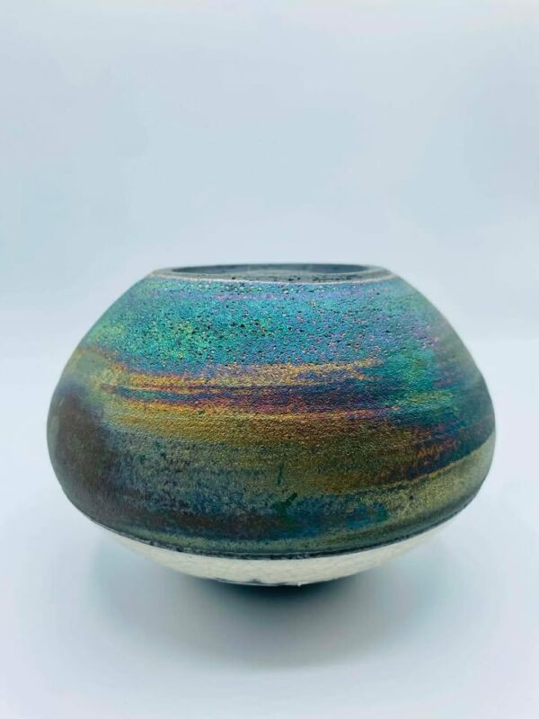 Signed "Jeremy Diller" Authentic Ruku Art Pottery Vase