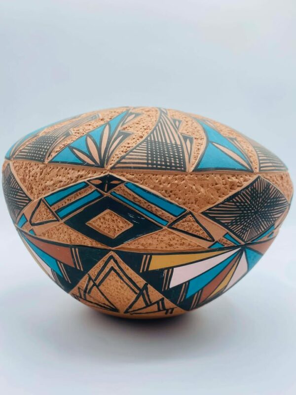 Signed 1991 Sky City N.M Acoma Pueblo Native American Pottery Vase