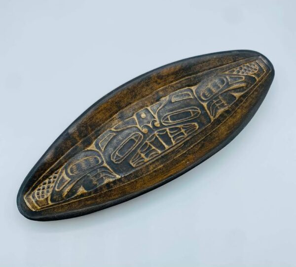 Haida Beaver Handmade in B.C. Canada Aboriginal Art Pottery Dish
